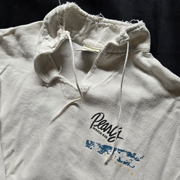 Vintage Bar Sweatshirt Pearl's Oyster Bar Palo Alto, CA Distressed USA Made WEK - Picture 10 of 16